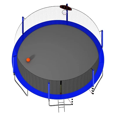 Streamdale 16FT Trampoline w/ Basketball, Ladder, Enclosure & Soccer Goal