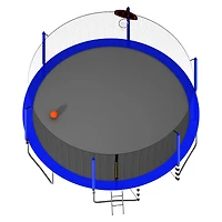Streamdale 16FT Trampoline w/ Basketball, Ladder, Enclosure & Soccer Goal