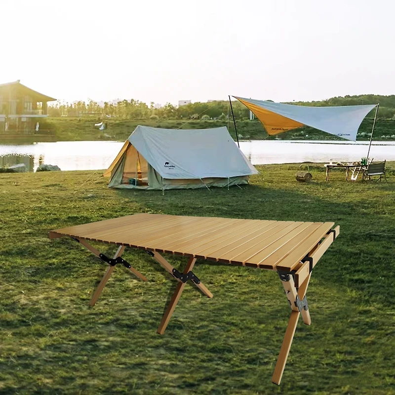 Streamdale Furniture Wooden Foldable Portable Patio Dining Table