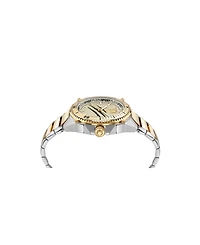 Plein Sport Men's Thunder Force Three Hand Quartz Two Tone Stainless Steel 47MM