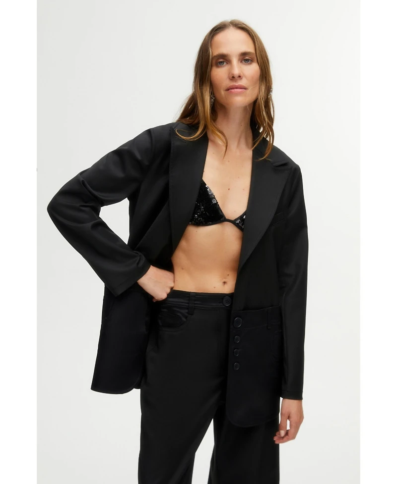 Nocturne Women's Lapel Collar Jacket