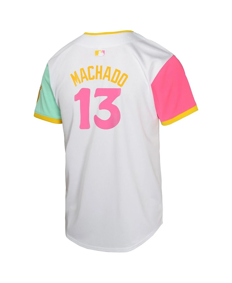 Nike Big Boys and Girls Manny Machado White San Diego Padres City Connect Limited Player Jersey