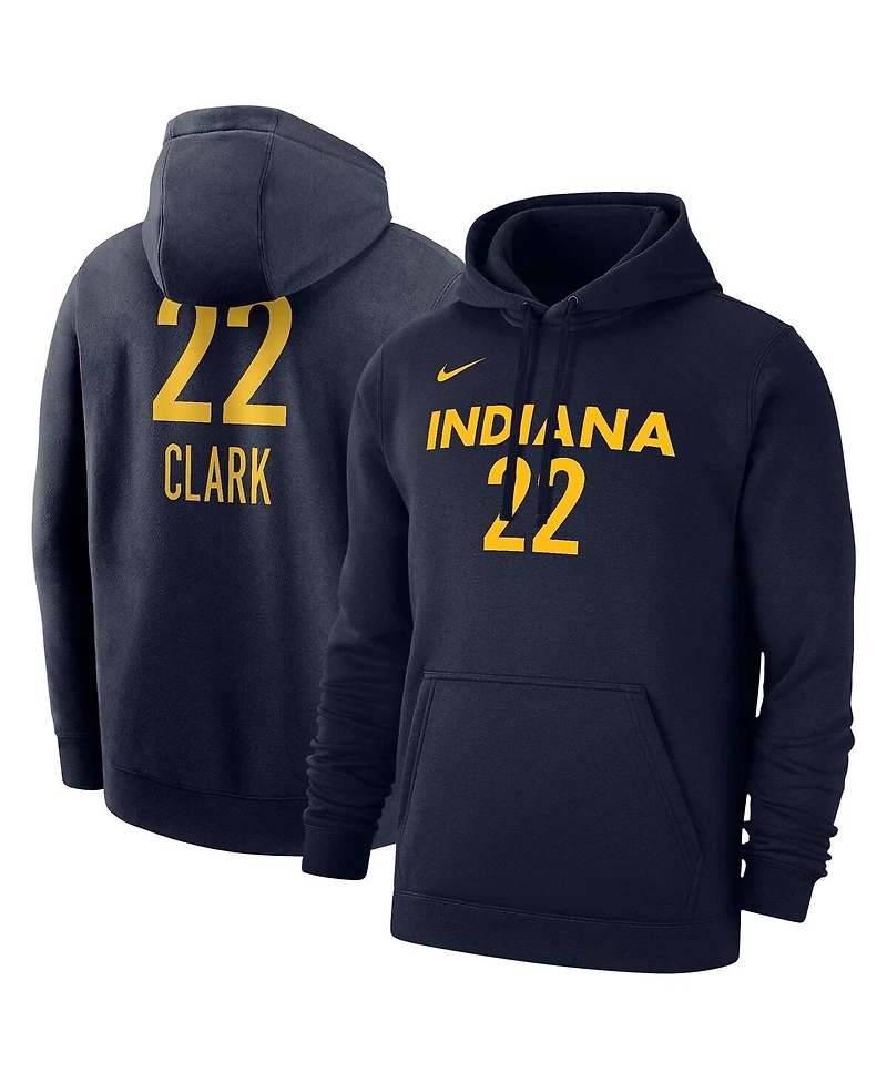 Nike Men's and Women's Caitlin Clark Navy Indiana Fever 2024 Wnba Draft Player Name Number Pullover Hoodie