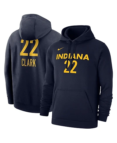 Nike Men's and Women's Caitlin Clark Navy Indiana Fever 2024 Wnba Draft Player Name Number Pullover Hoodie