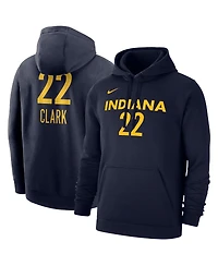 Nike Men's and Women's Caitlin Clark Navy Indiana Fever 2024 Wnba Draft Player Name Number Pullover Hoodie