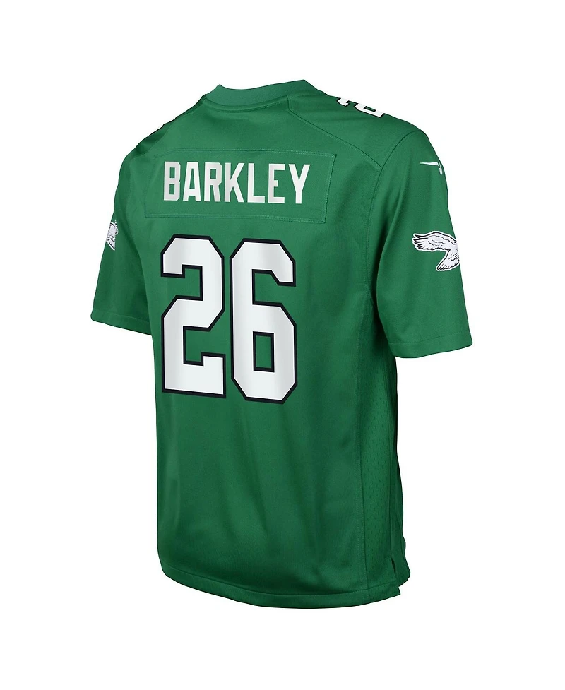 Nike Big Boys and Girls Saquon Barkley Kelly Green Philadelphia Eagles Alternate Game Player Jersey