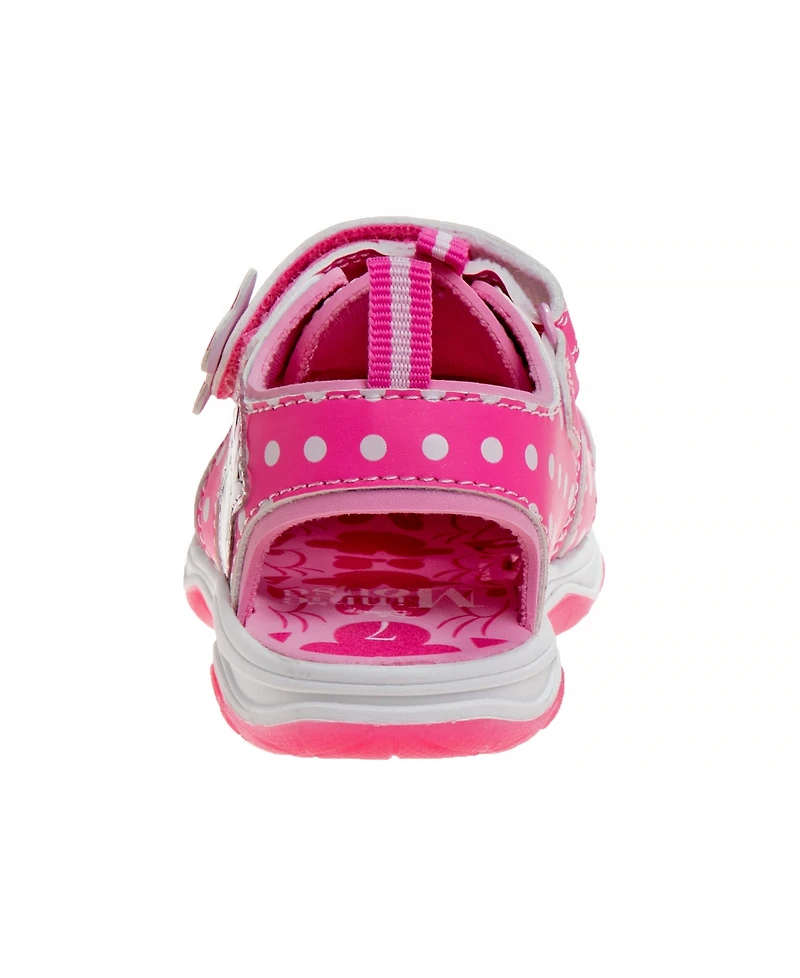 Disney Toddler Girls Minnie Hook and Loop Sports Sandals