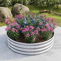 Streamdale 47.24x11.4" Tall Round Metal Garden Bed for Vegetables and Flowers