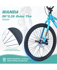 Streamdale Freestyle Kids Bike, 26in, Double Disc Brakes
