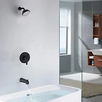 Streamdale Furniture Single Handle Single Functions Shower Head Set With Tub Spout (Valve Included)
