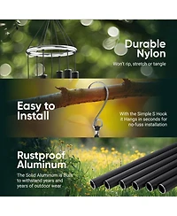 Nature's Melody Aureole Tunes Wind Chimes - 6-Tube Outdoor chime, E Pentatonic Scale 36 Inch