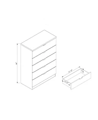 Simplie Fun Utility Cabinet Mahogany