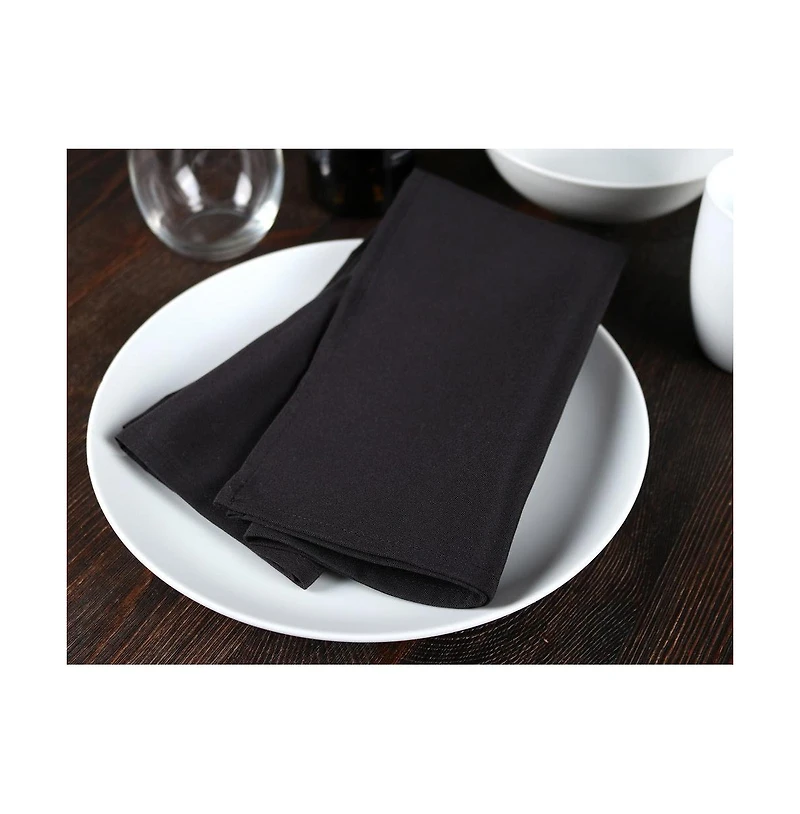 Arkwright Mariposa Polyester Spun Napkins (25 Pack), 20x20, Solid Color Options