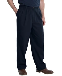 KingSize Big & Tall Knockarounds Full-Elastic Waist Pleated Pants