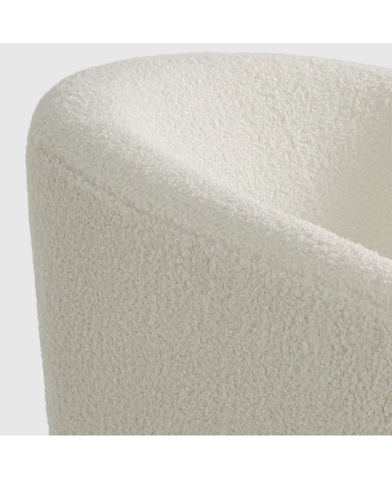 WestinTrends 29" Wide Mid Century Modern Club Barrel Accent Armchair, Set of 2