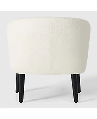 29" Wide Mid Century Modern Club Barrel Accent Armchair