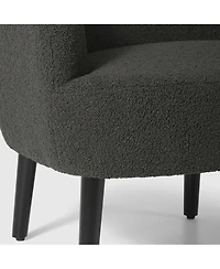 29" Wide Mid Century Modern Club Barrel Accent Armchair