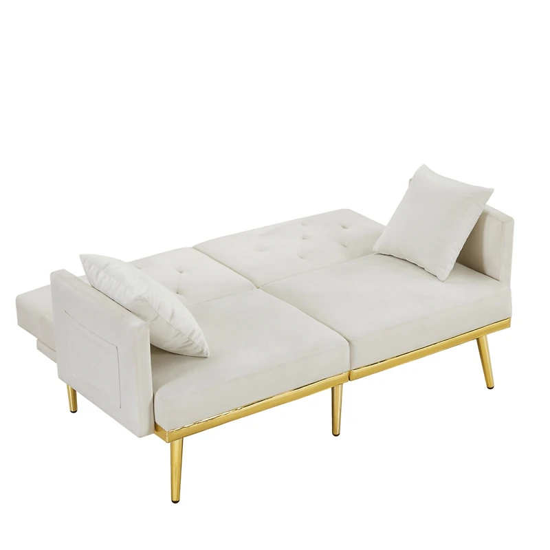 Simplie Fun Velvet Sofa Bed