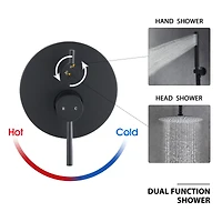 10" Rain Shower Combo Set with Handheld Head