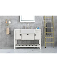24" L X 19" W With White Sink Vanity Sinks Farmhouse/Apron Front