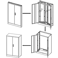 Streamdale Furniture Metal Locking Storage Cabinet