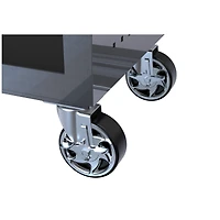 Streamdale Furniture 4 Drawers Multifunctional Tool Cart With Wheels And Wooden Top