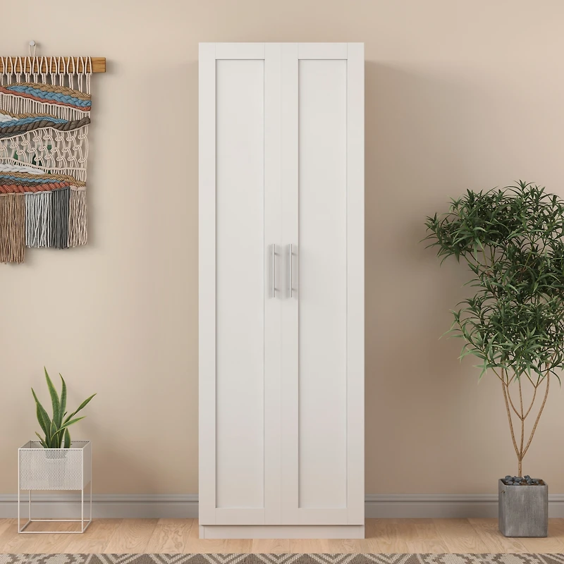 Streamdale 2-Door Kitchen and Wardrobe Cabinet with Partitions
