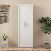 Streamdale 2-Door Kitchen and Wardrobe Cabinet with Partitions