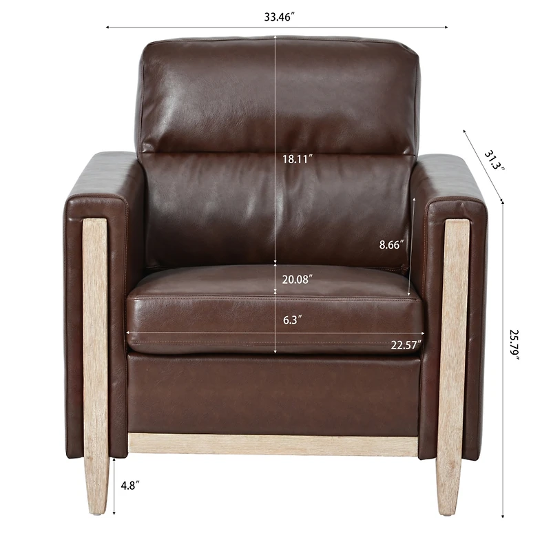 Streamdale Furniture 1 Seater Sofa For Living Room