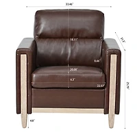 Streamdale Furniture 1 Seater Sofa For Living Room
