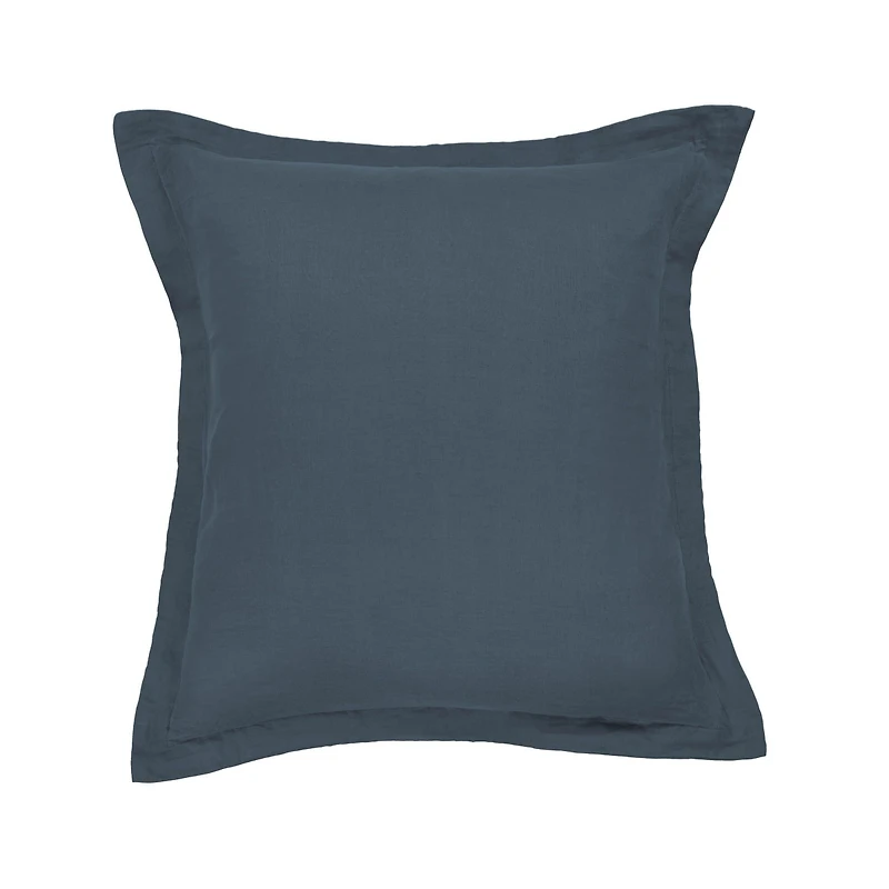 100% French Linen Flanged Euro Sham 26" x