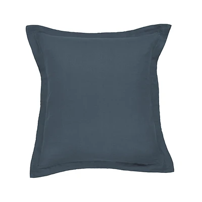 100% French Linen Flanged Euro Sham 26" x