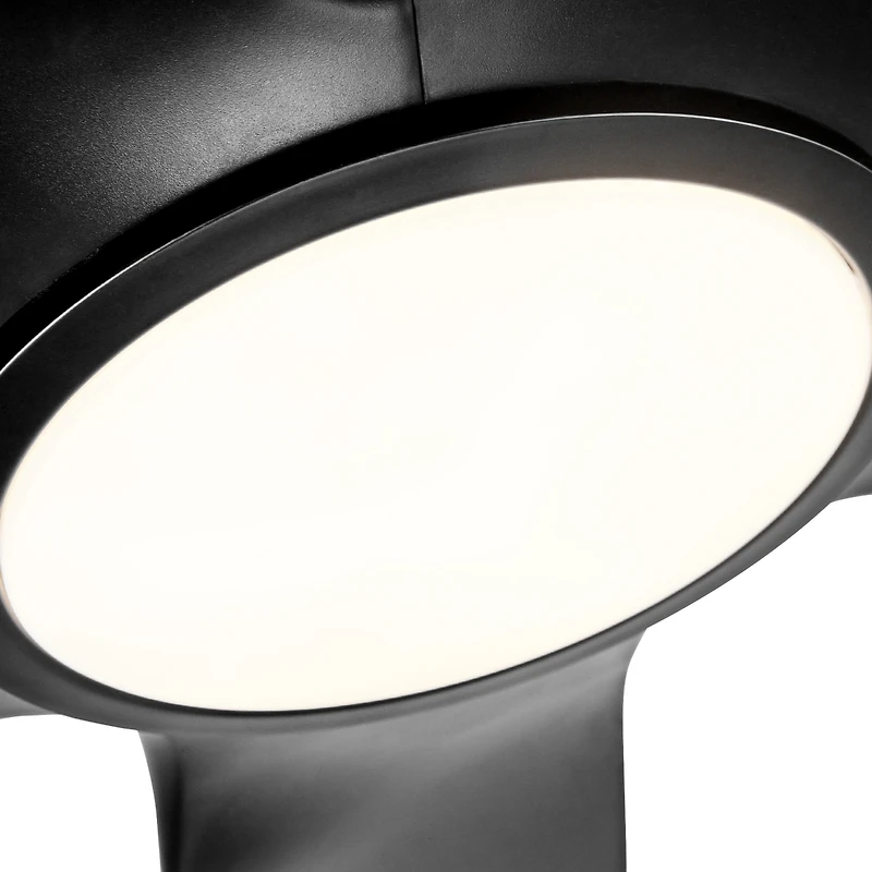Streamdale 60 In Integrated Led Ceiling Fan Lighting With Black Abs Blade
