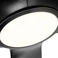 Streamdale 60 In Integrated Led Ceiling Fan Lighting With Black Abs Blade