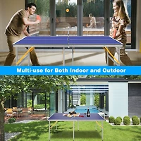 Streamdale Portable 6FT Table Tennis Set with Paddles & Balls