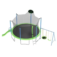 Streamdale Large Recreational Trampoline With Slide, Swings & Hoop