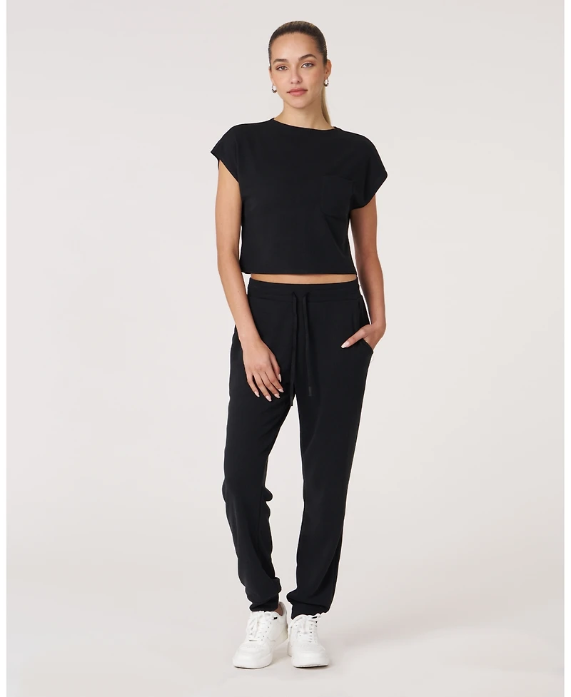 Rebody Active Women's Retreat Pocket Waffle Tee