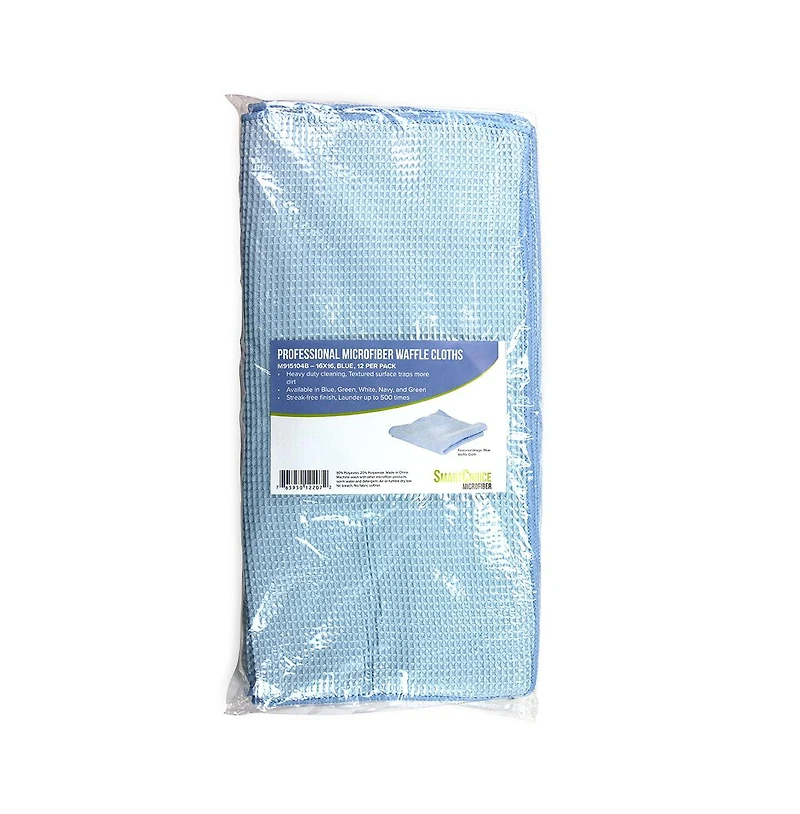 Arkwright Home Smart Choice Waffle Cleaning Cloths (12 Pack), 16x16 in., Reusable, Streak-Free, Color Options