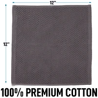 Reusable Kitchen Towels 3 Pack 100% Cotton Waffle Weave - Super Absorbent Dish for