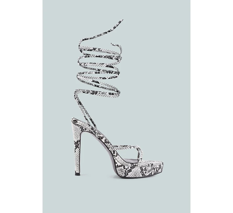 Women's Bondage High Heel Lace Up Sandals