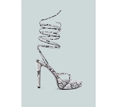 Women's Bondage High Heel Lace Up Sandals