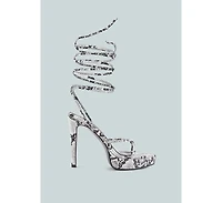 Women's Bondage High Heel Lace Up Sandals