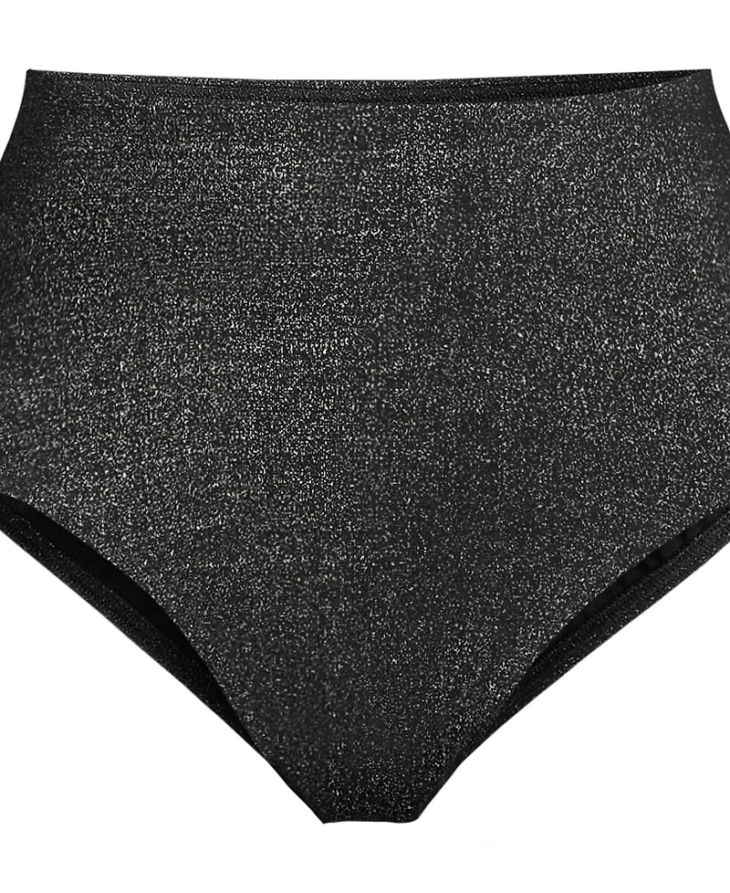 Lands' End Women's Shine High Waisted Bikini Bottoms