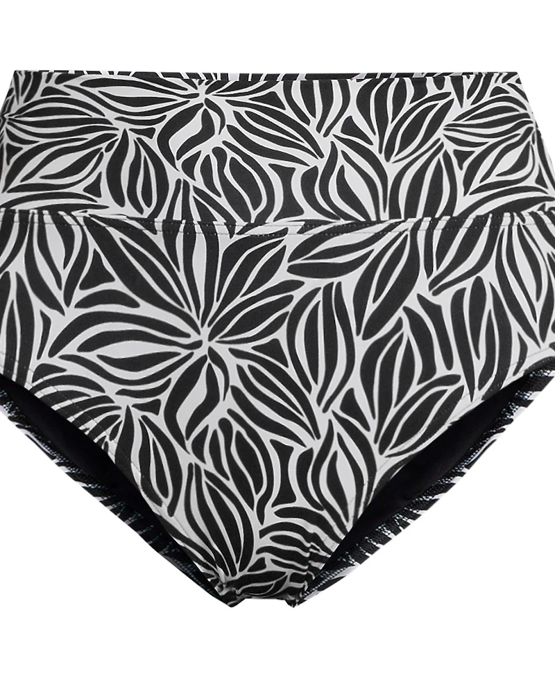Lands' End Women's Chlorine Resistant Pinchless High Waisted Bikini Bottoms