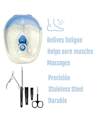 Pursonic Spa & Groom Bundle: Foot Spa, Manicure Kit, Precision Tools
