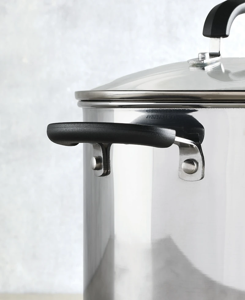 Farberware Brilliance Stainless Steel 8-Qt. Stockpot with Lid