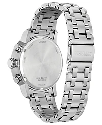 Citizen Eco-Drive Men's Chronograph Weekender Stainless Steel Bracelet Watch 44mm