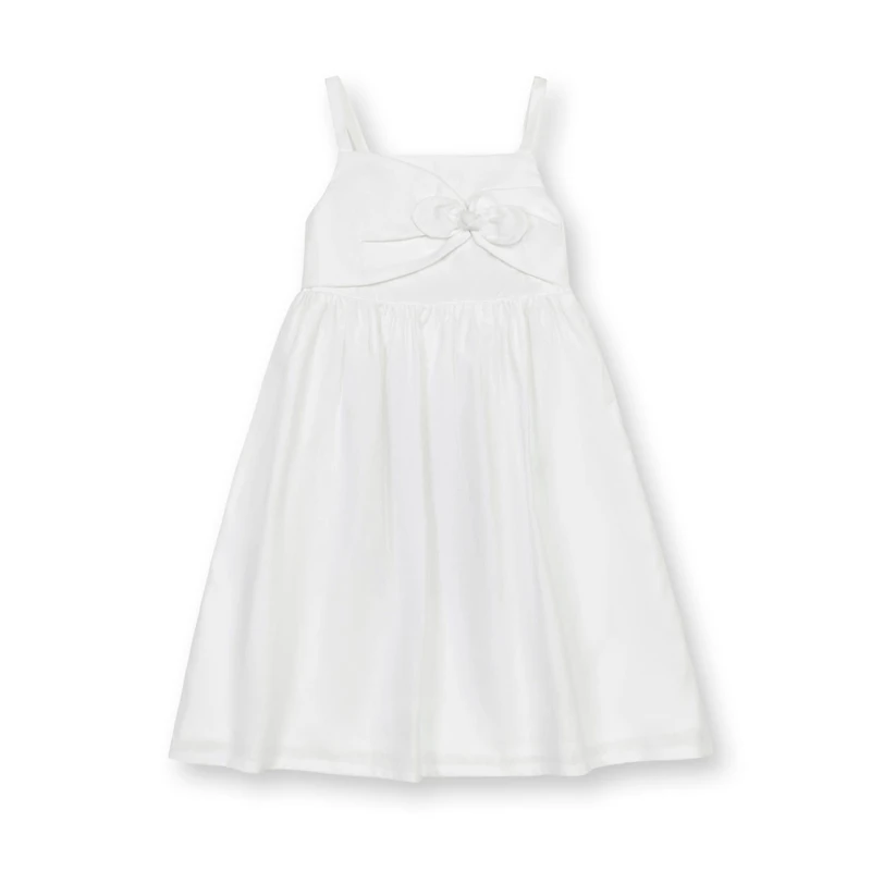Hope & Henry Toddler Girls Sleeveless Bow Front Linen Sundress