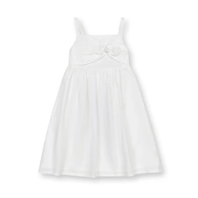 Hope & Henry Toddler Girls Sleeveless Bow Front Linen Sundress