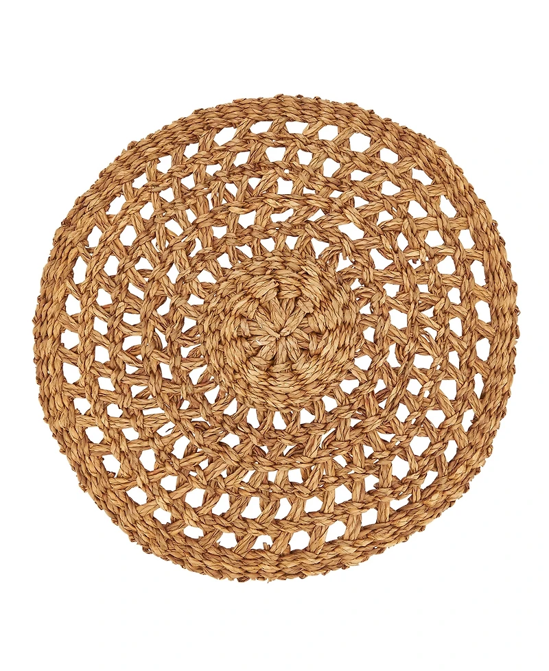 Saro Lifestyle Rustic Charm Seagrass Placemat Set of 4,15"x15"